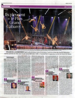 Ils pleurent "le Plus Grand Cabaret"