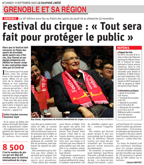 Festival du cirque : « Tout sera fait pour protéger le public »