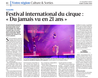 Festival international du cirque : « Du jamais vu en 21 ans »