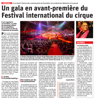 Un gala en avant-première du Festival international du cirque