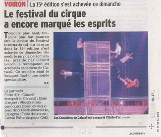 Image Le festival du cirque a encore marqué les esprits