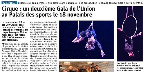 Article Dauphiné Libéré du 29 février 2020