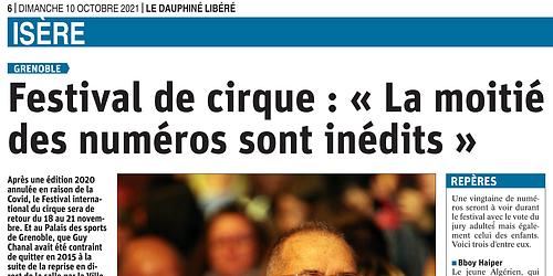 Festival de cirque : « La moitié des numéros sont inédits »