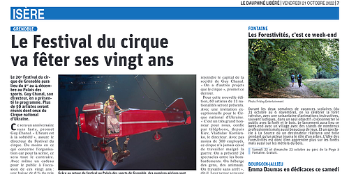 Le Festival du cirque va fêter ses vingt ans