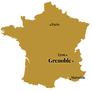 carte de france grenoble