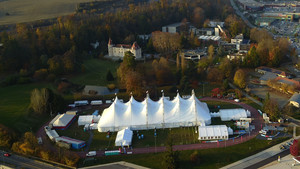 chapiteau du Festival International du Cirque - vue aérienne 